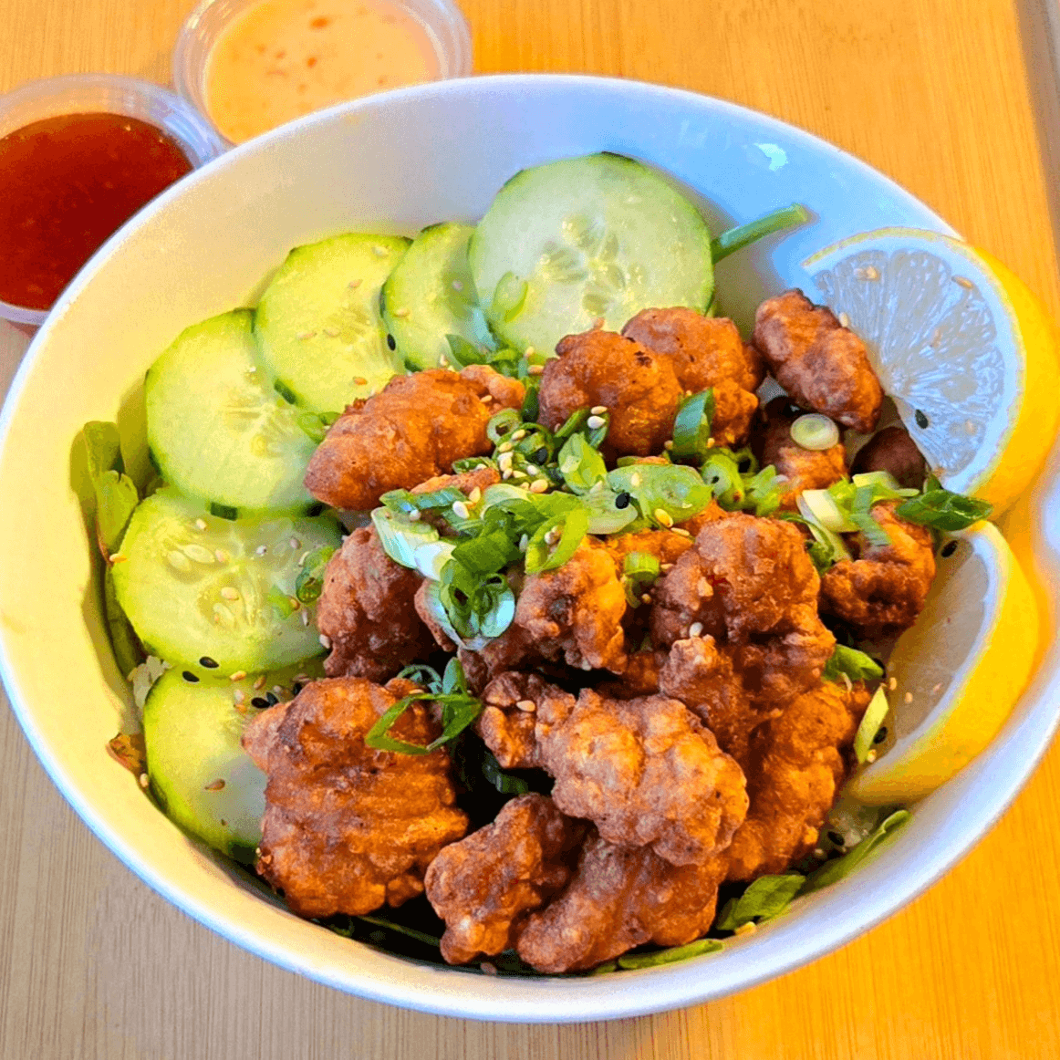Chicken Karakage Bowl.