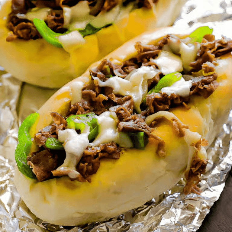 Cheesesteak sandwich.