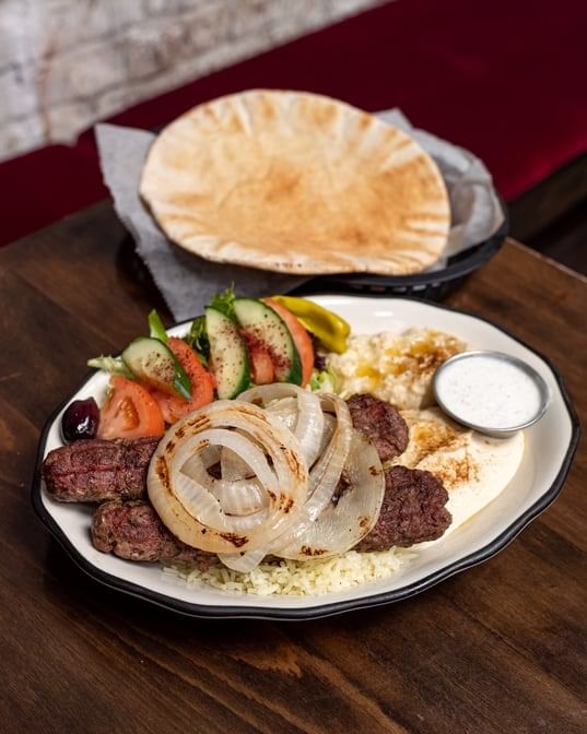 Kofta Kebab Platter.