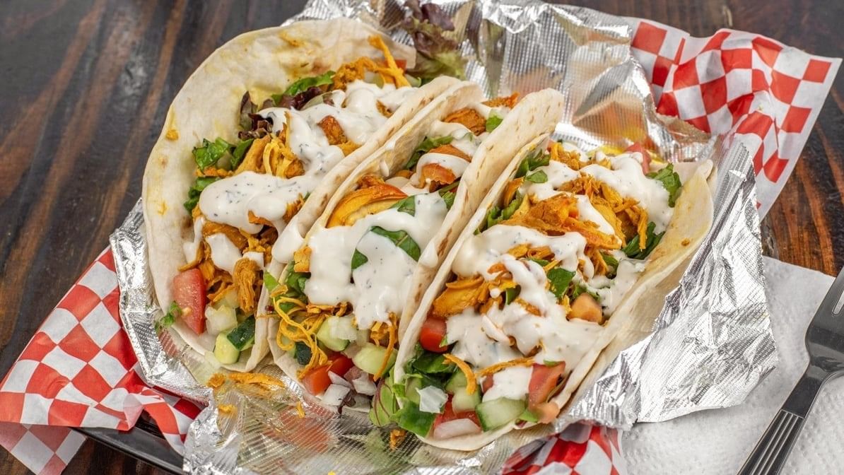 Three Chicken Tacos.