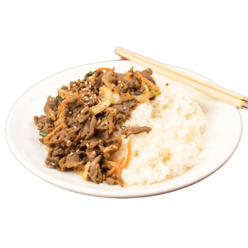 Bulgogi Beef Rice Dish.