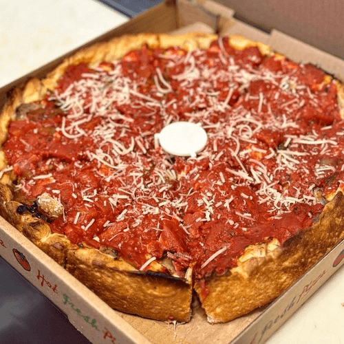 The Classic Deep Dish Pizza (12" 8 Slices).
