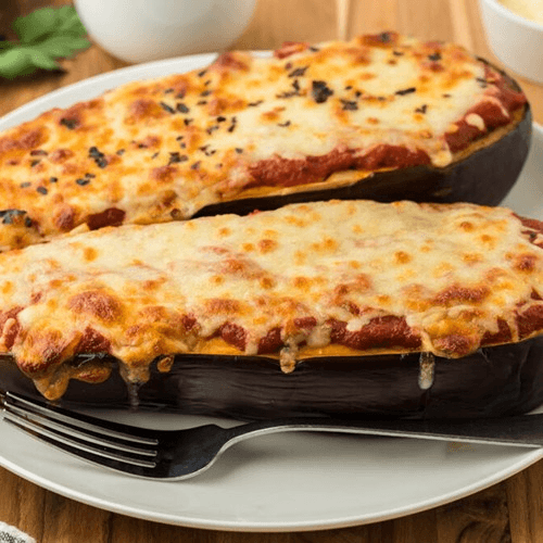 EGGPLANT PARMESAN DINNER.