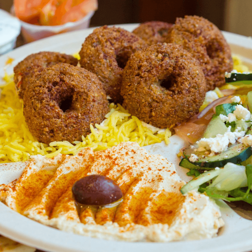 Vegetarian Falafel Plate.