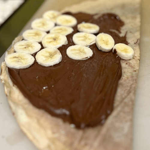 Nutella and Banana Crepe