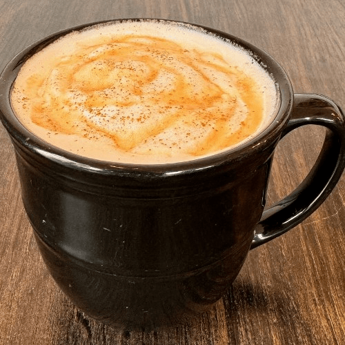 Caramel Apple Chai Latte, Hot.