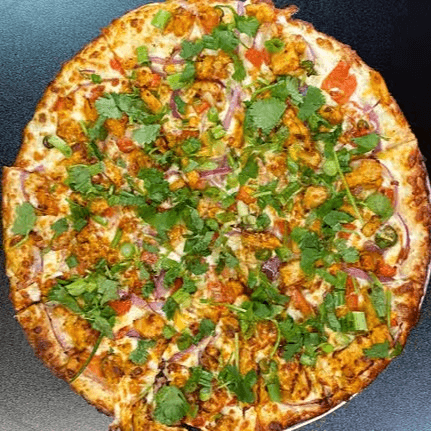 Chicken Tikka Pizza.