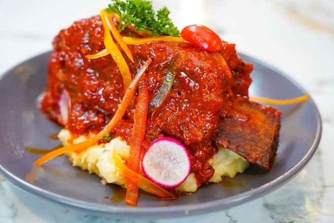 Veal Rib With Tapioca Mash🌶️.