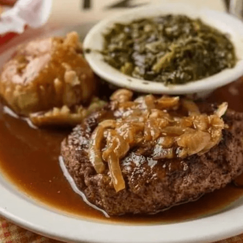 Hamburger Steak.