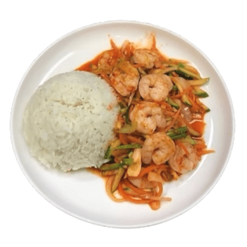 Spicy Shrimp Rice Dish.