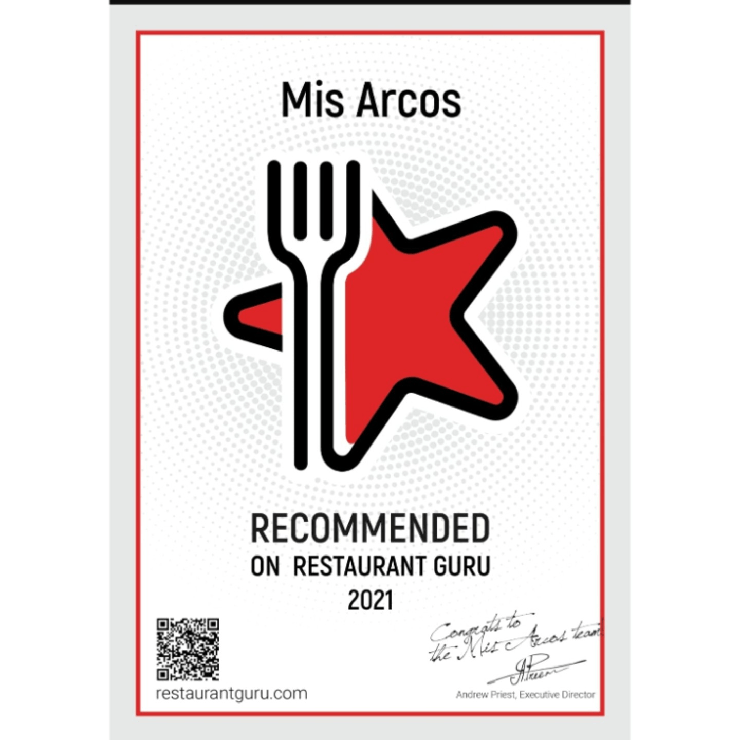Recommended On Restaurant Guru 2021