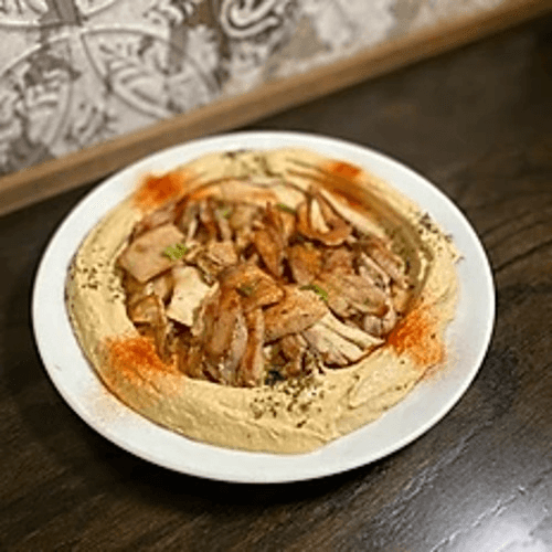 Hummus Plate - Beef/Lamb Shawarma