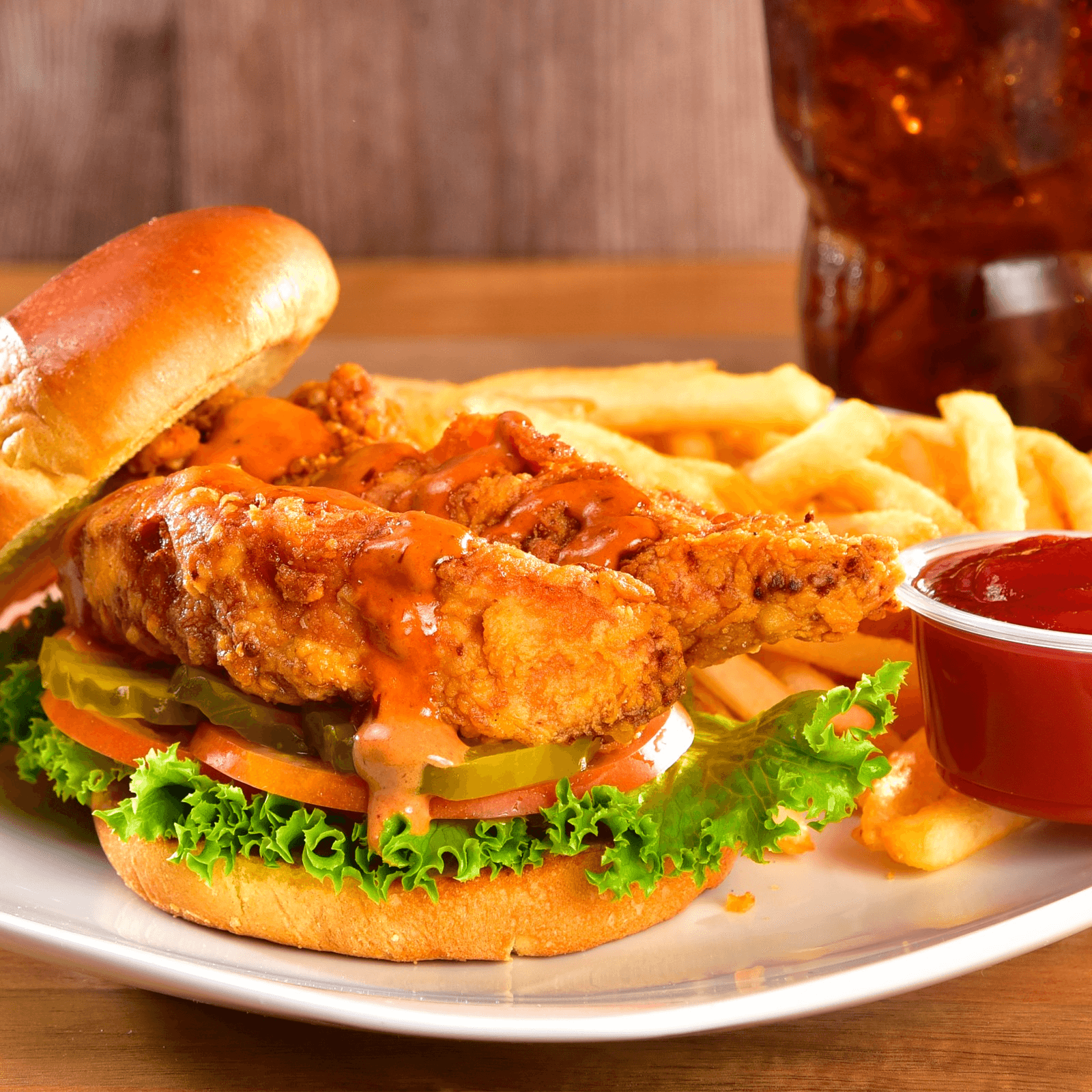 10. Crispy Chicken Sandwich Meal.