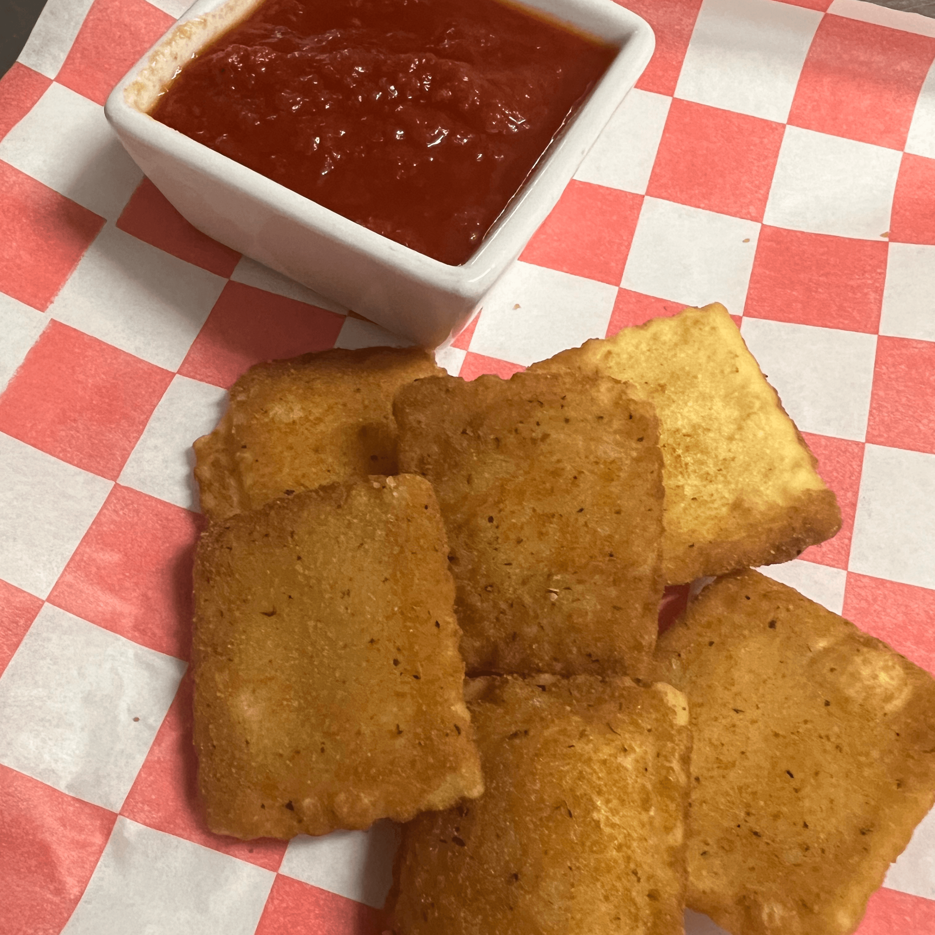 Fried Breaded Ravioli.