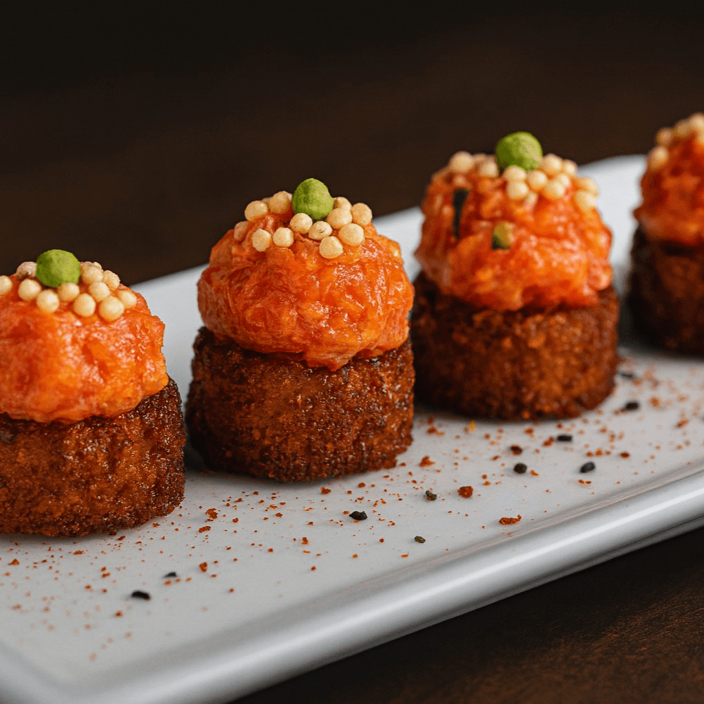 Spicy Tuna Crispy Rice Sushi.
