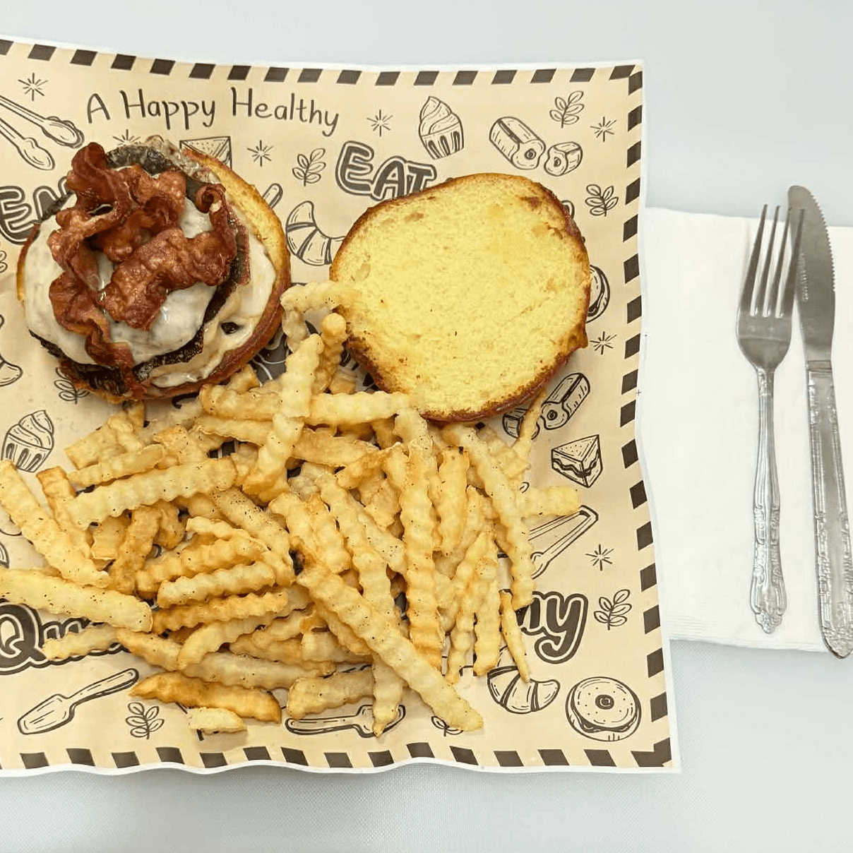 Mac & Cheese Me Burger.