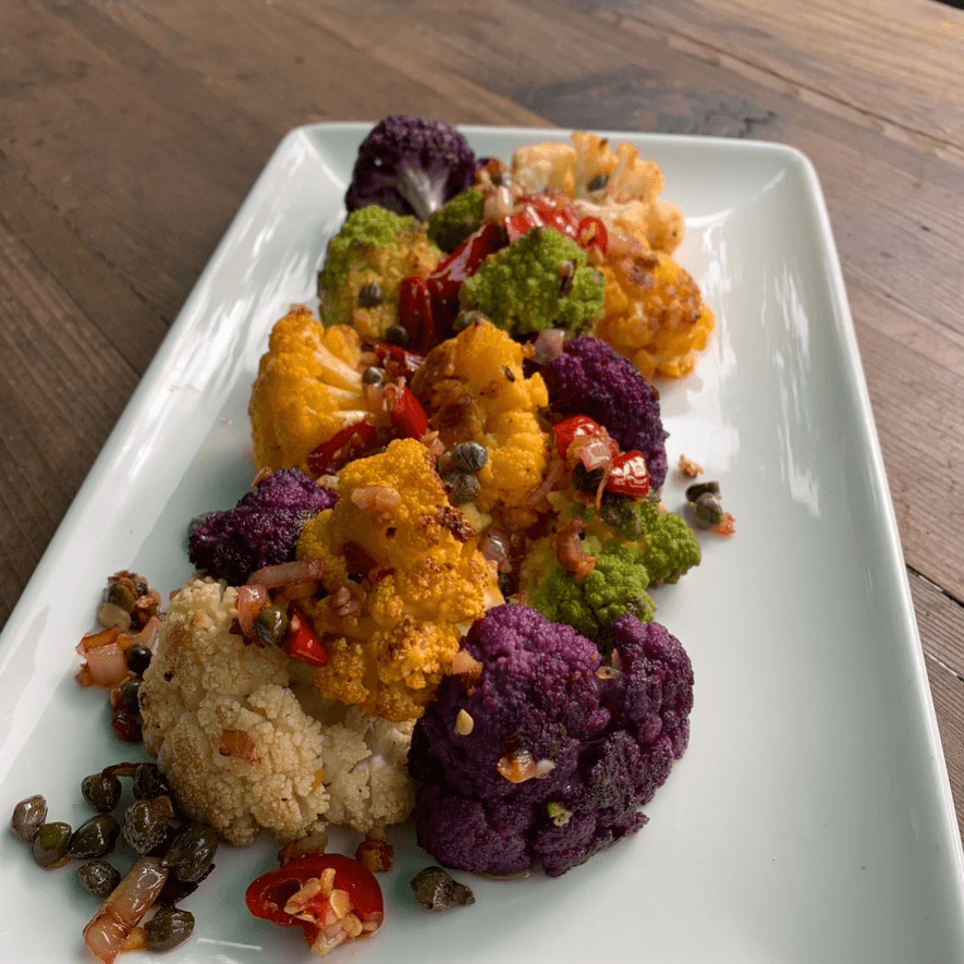 Roasted Cauliflower.