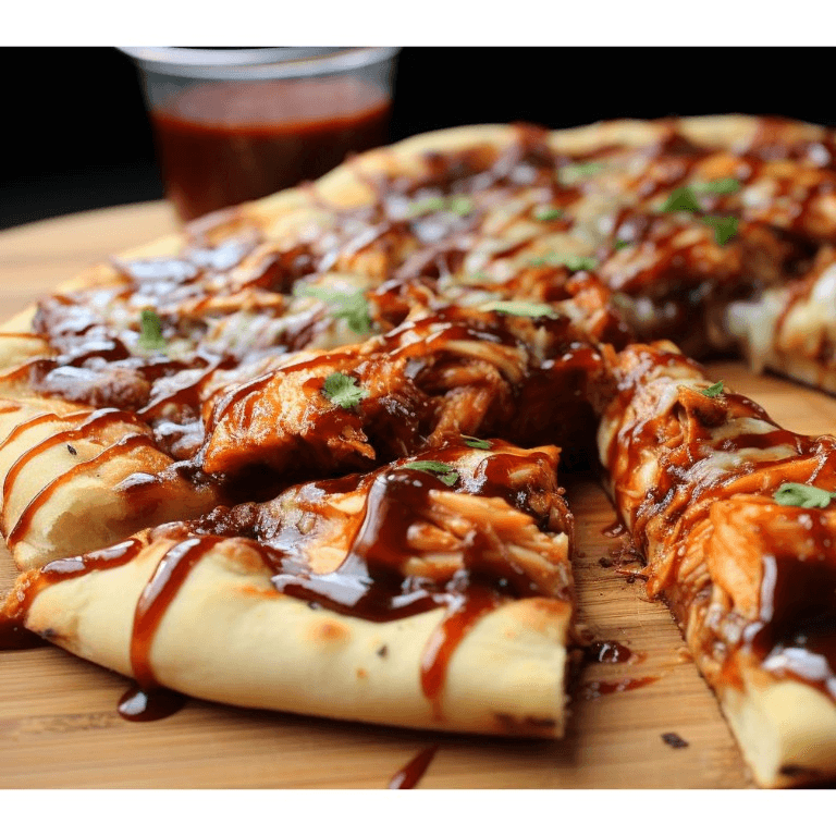 BBQ Chicken Pizza.