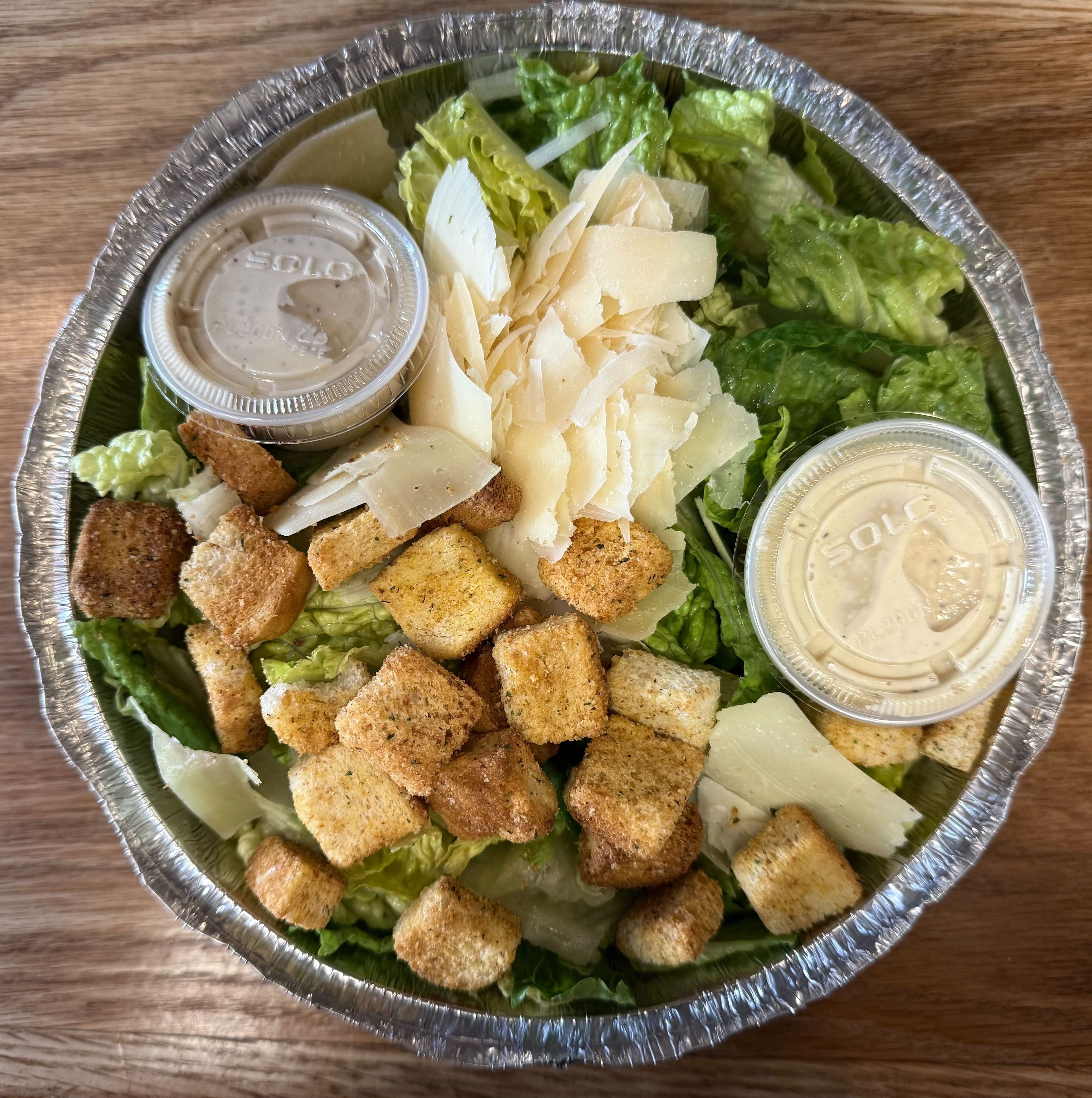 Traditional Caesar Salad.