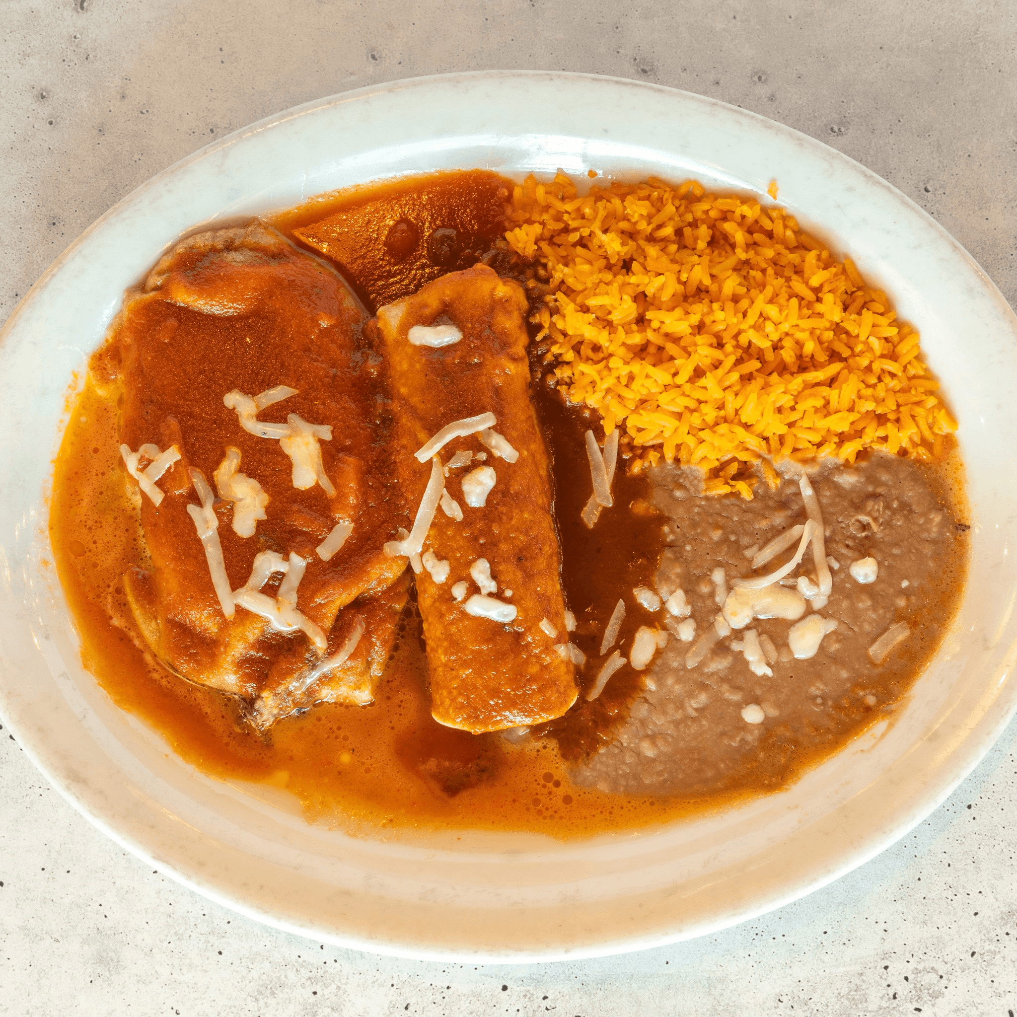 E. One Chile-relleno, 1 Beef Taco, and 1 Beef Enchilada Combo Plate.