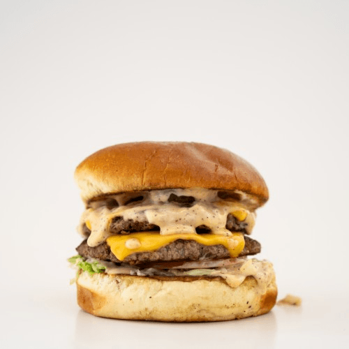 Double Student Smash Burger.