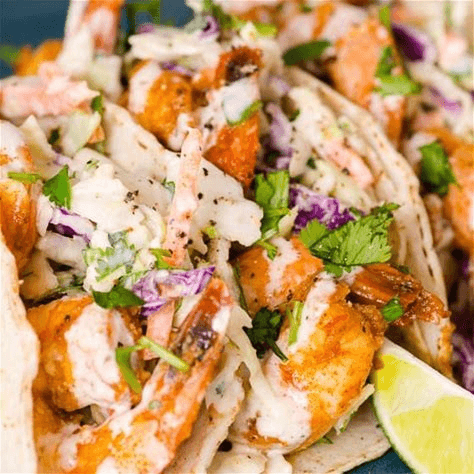 Shrimp Soft Tacos.
