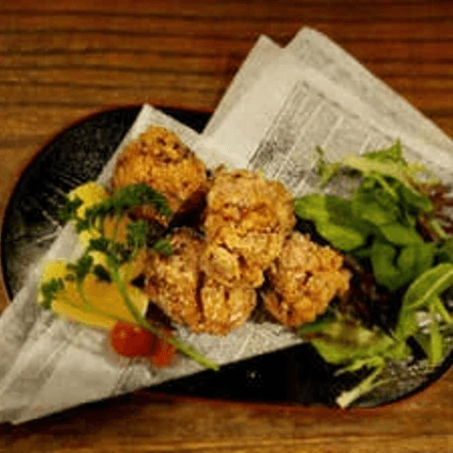 Chicken (Organic Jidori) Karaage　地鳥の唐揚げ