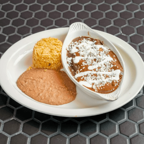 Enchiladas De Mole Plate.