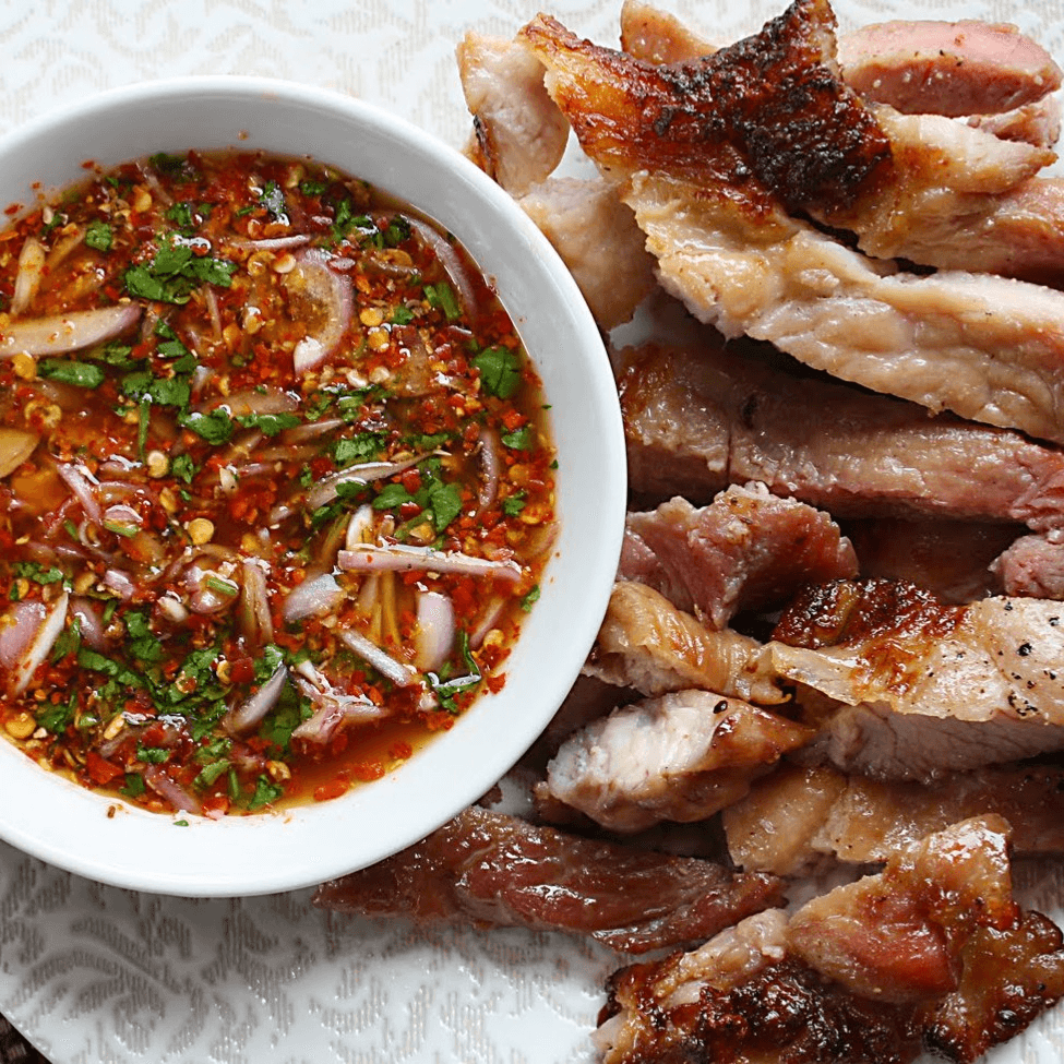 Thai BBQ Pork Jowl (Fatty).