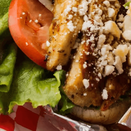 Greek Chicken Sandwich.