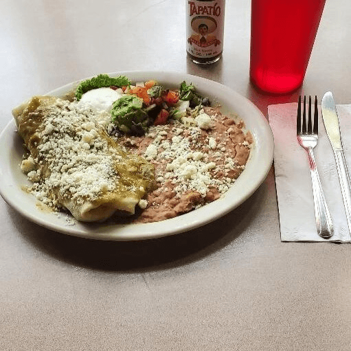 Pork Chile Verde Burrito.