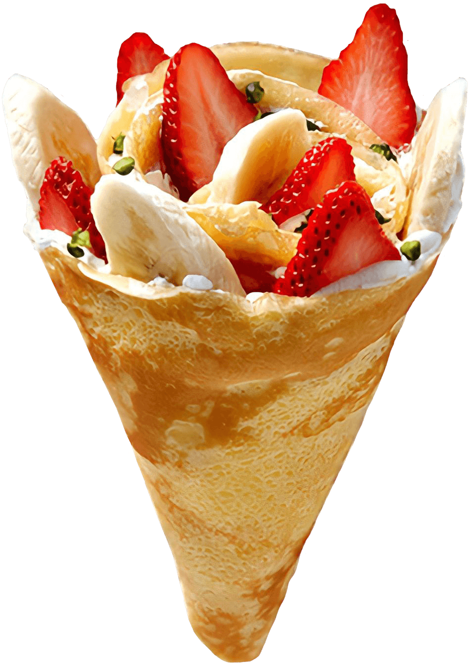 Strawberry Banana Crepe.