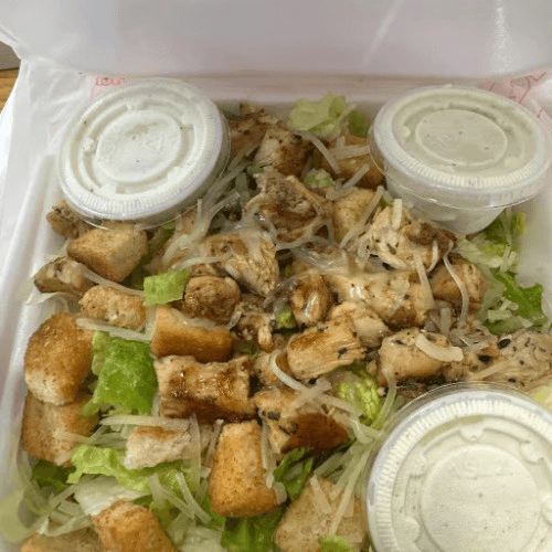 Grilled Chicken Caesar Salad.