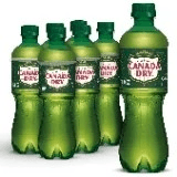 Canada Dry Ginger Ale Soda Bottles.