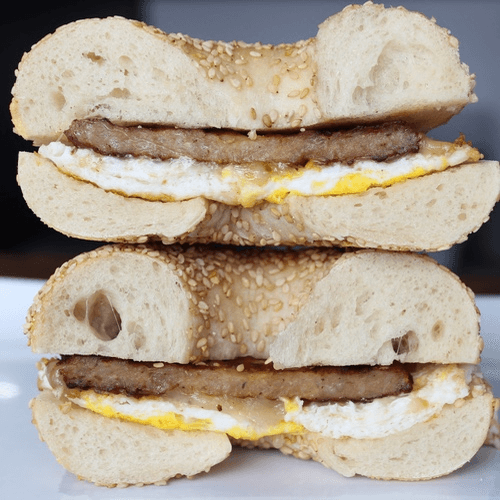Sausage, Egg & Cheese Sandwich.