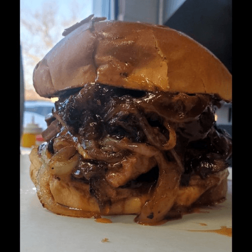 Beef Brisket Sandwich.