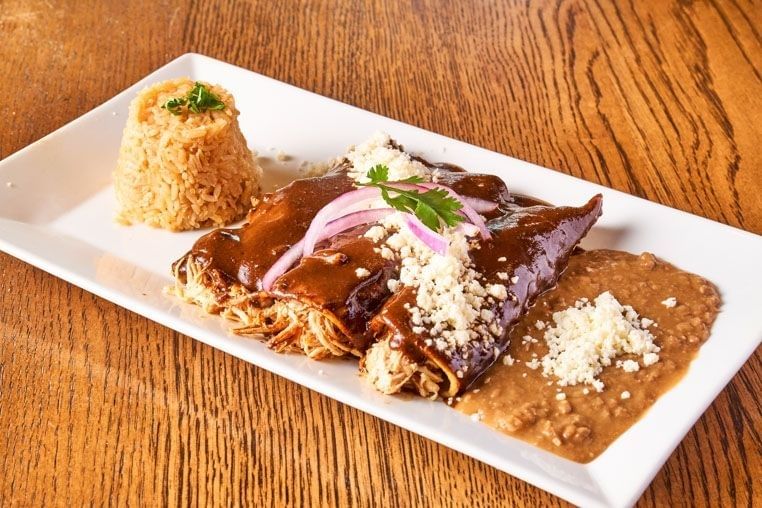 Mole Enchiladas.