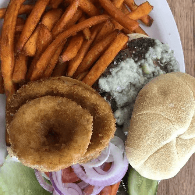 Black & Blue Burger.