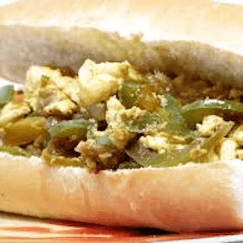 Peppers & Eggs Hero.