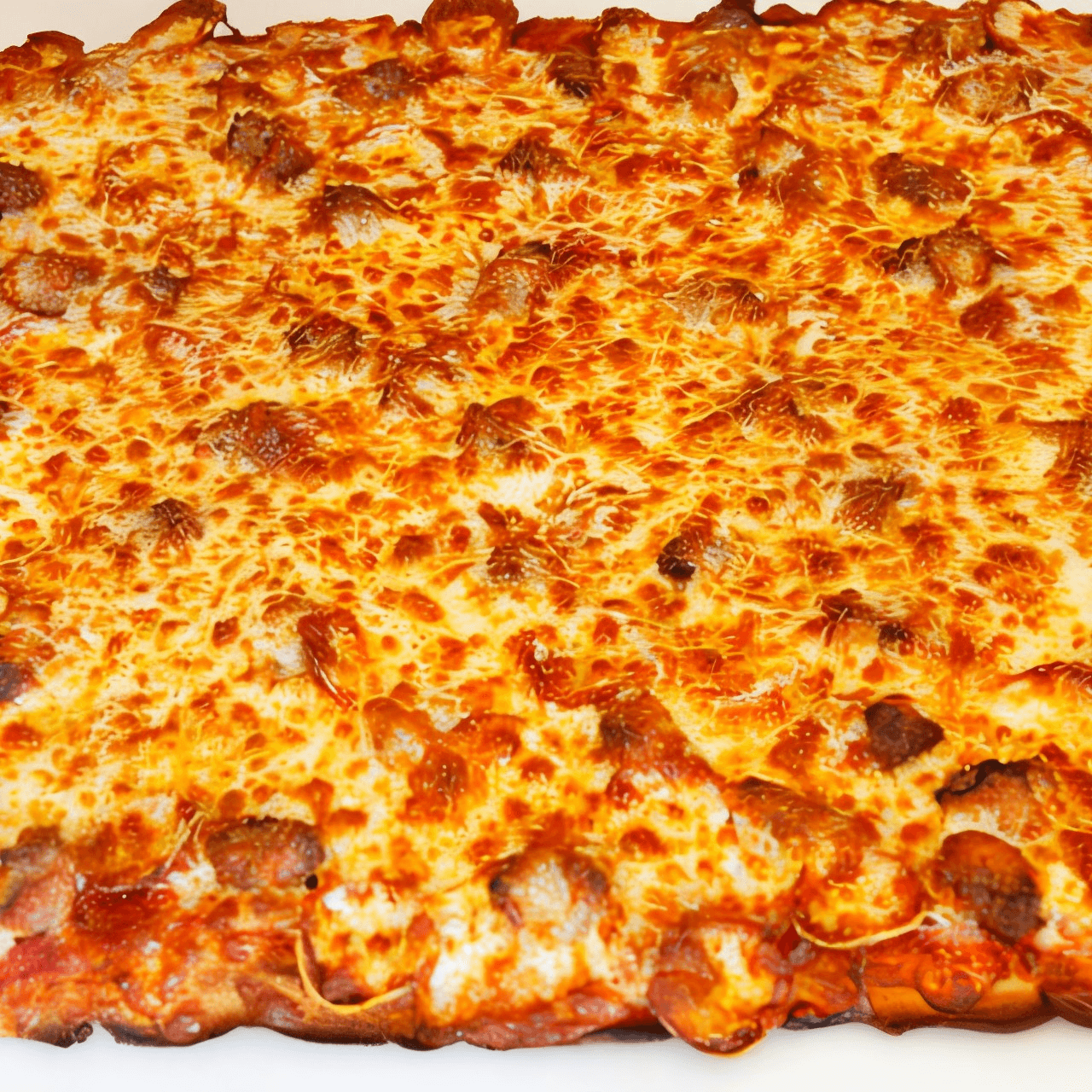 Sicilian Square Cheese Pizza.