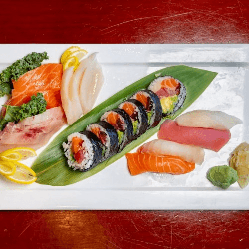 Sushi and Sashimi Combo.