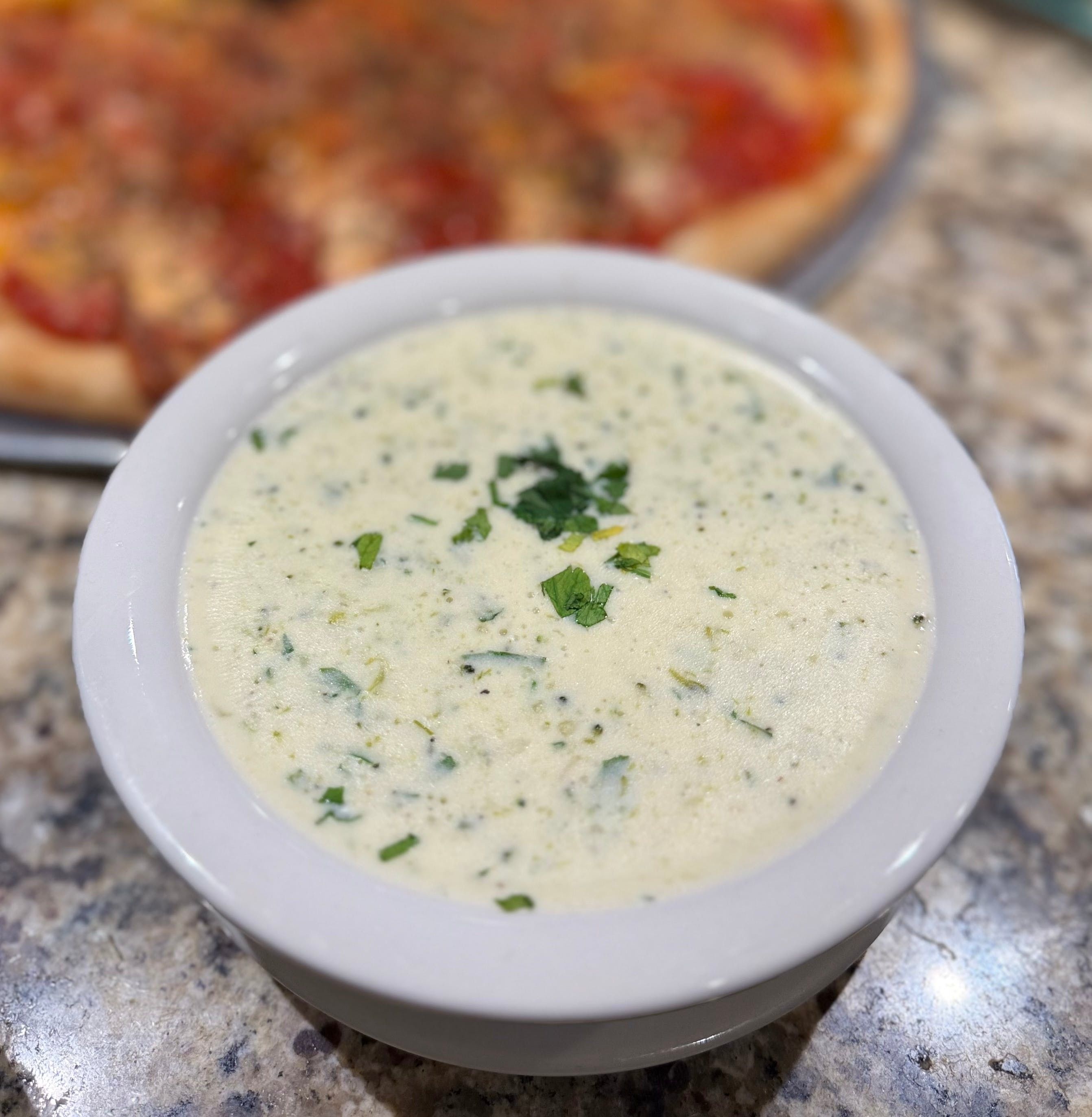 Cream of Broccoli Soup.