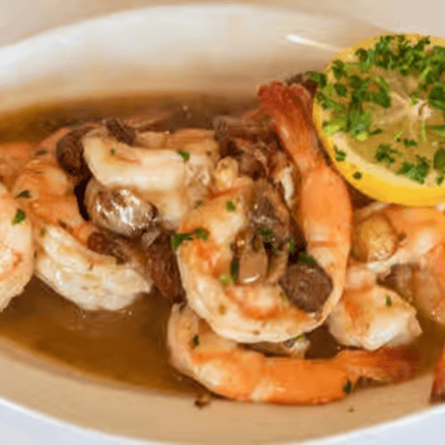 Shrimp and Garlic Sauce.