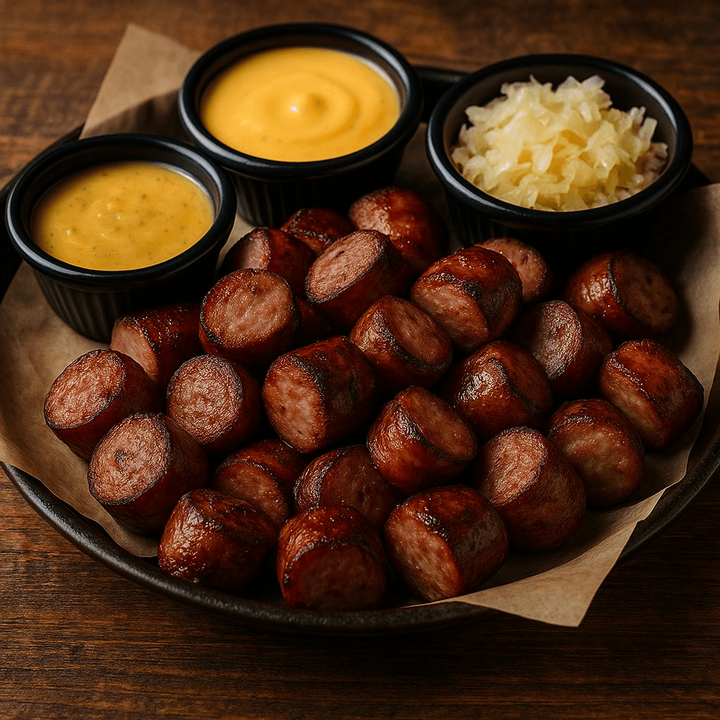 BREWS BRAT BITES.