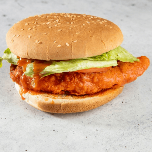 Fried Buffalo Chicken Breast Sandwich.