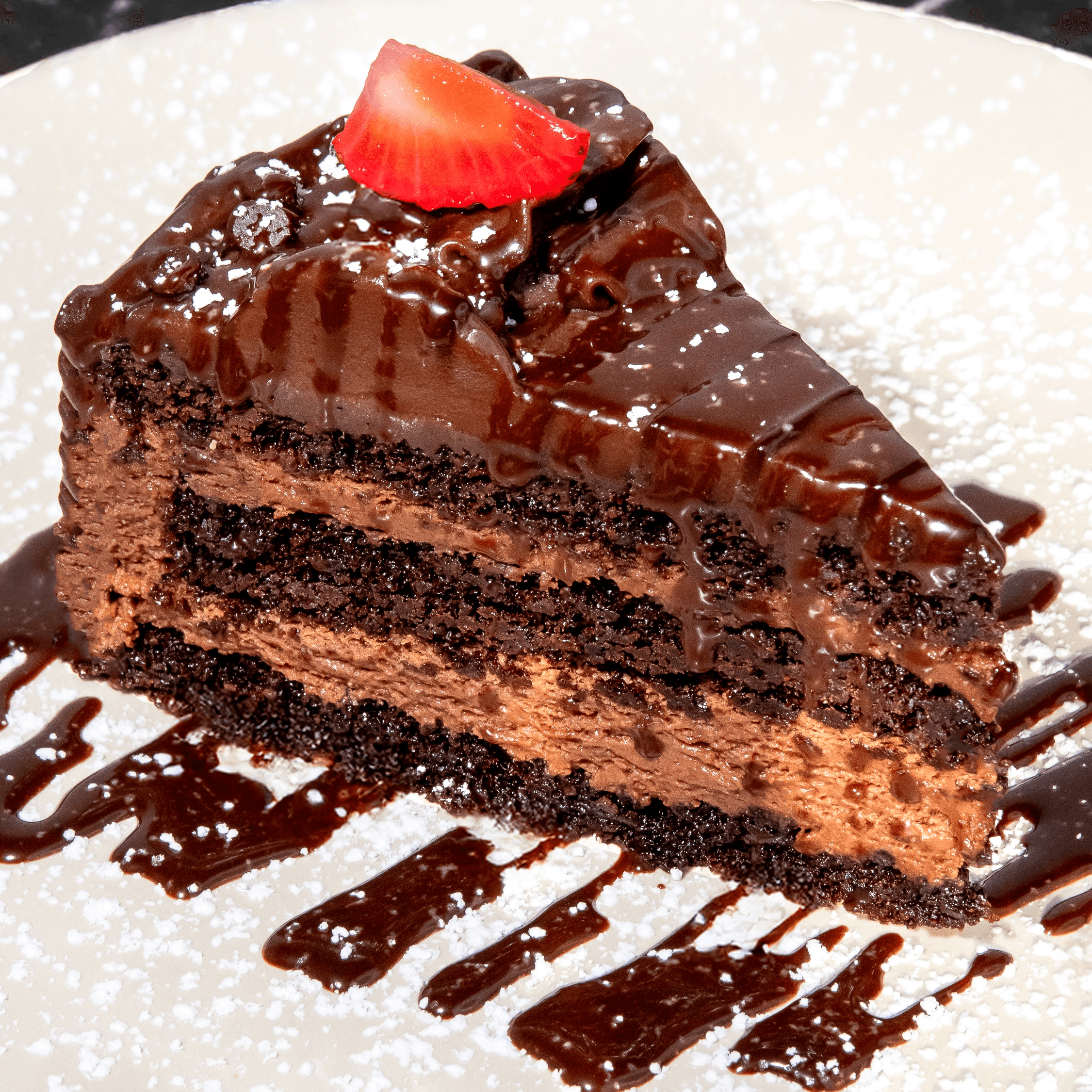 Chocolate Mousse Cake.