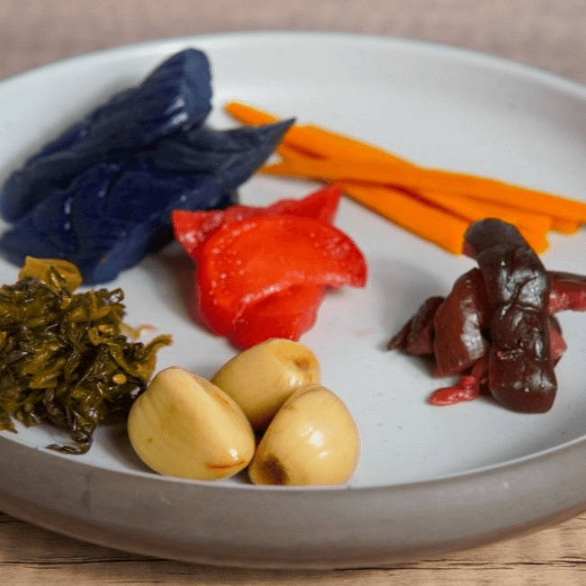 Japanese Pickles お漬物の盛り合わせ.