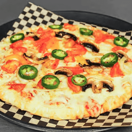 Veggi Extravaganza Pizza.