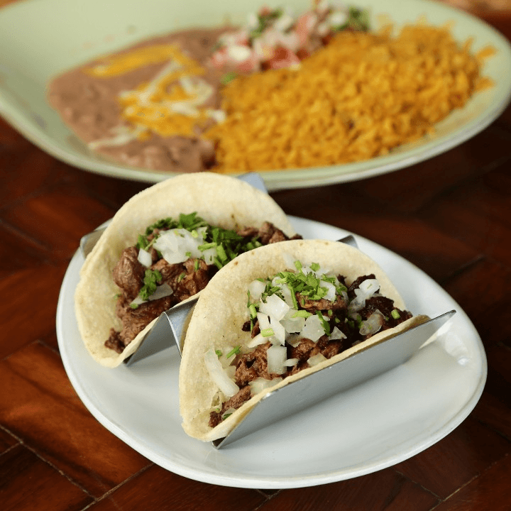 TACOS DE CARNE ASADA.
