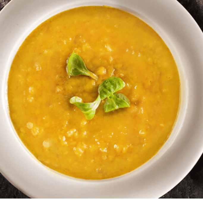 Yellow Lentil Soup (Gluten Free and Vegan).